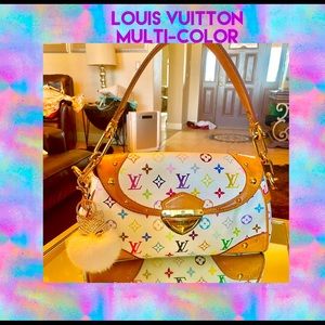 Louis Vuitton Multicolor White Beverly MM Vintage in Great Condition